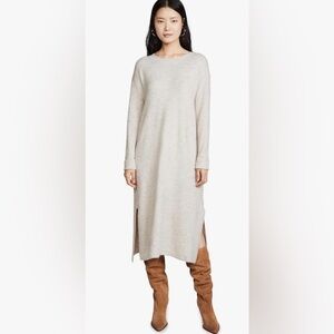 Line and Dot Oatmeal Midi Cali Sweater Dress Small